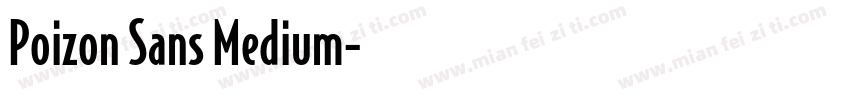 Poizon Sans Medium字体转换